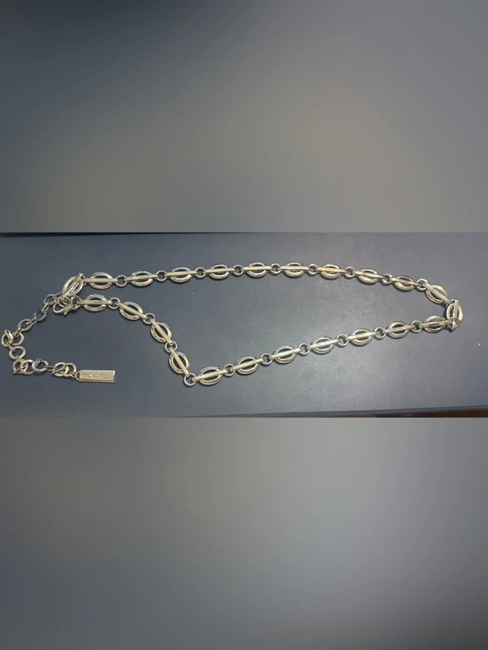 Calvin Klein Silver Link Chain Belt